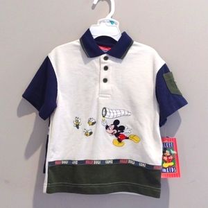 NWT Vintage Mickey for Kids Disney Polo and Shorts Set Size 3T